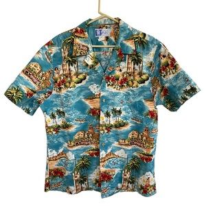 Styled By RJC Made In Hawaii Vintage Hawaiian Shirt Size XL EUC